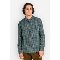 REELL Alvar Check Hemd green / black / white Gr. M