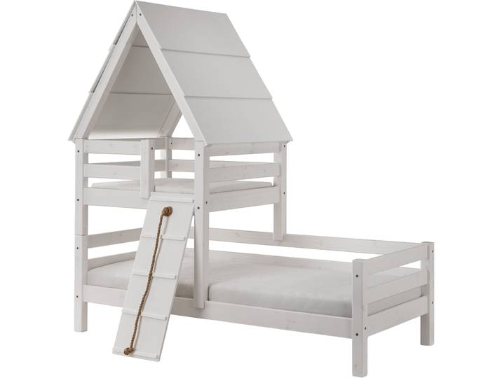 Kinderbett Iris weiss Kiefer 90 x 200 cm - Kinderbett