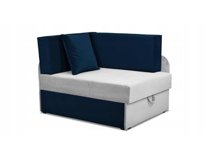 Family Meble Kindersofa, Modell Denis Duo, Ecksofa mit Schlaffunktion, Freistehendes Ecksofa, Klappbares Ecksofa für Kinder, 3 Schlaflängen, Strapazierfähiges Material, Schmutzabweisend, Trinity 32/31