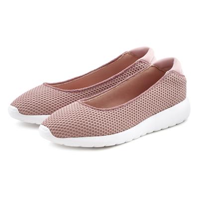 Ballerina LASCANA "Freizeitschuh, Slipper, Halbschuh, Slip-On-Sneaker", Damen, Gr. 43, Textil, rosa, Obermaterial: 100% Textilmaterial. Decksohle: 100% Textilmaterial. Futter: 100% Textilmaterial. Laufsohle: 100% Synthetik, unifarben, Schuhe...