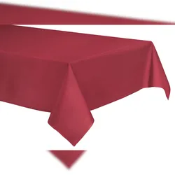 AURORA Tischdecke bordeaux 130x130cm 100% Baumwolle
