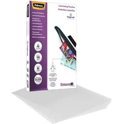 Fellowes Laminierfolien glänzend 80 mikron A5