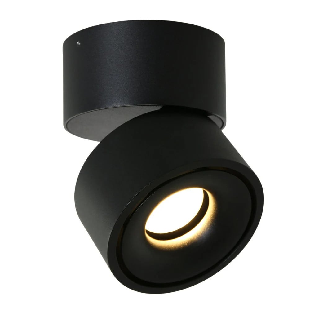 Mexlite Fez LED-plafondlamp zwart, Ø 40 cm