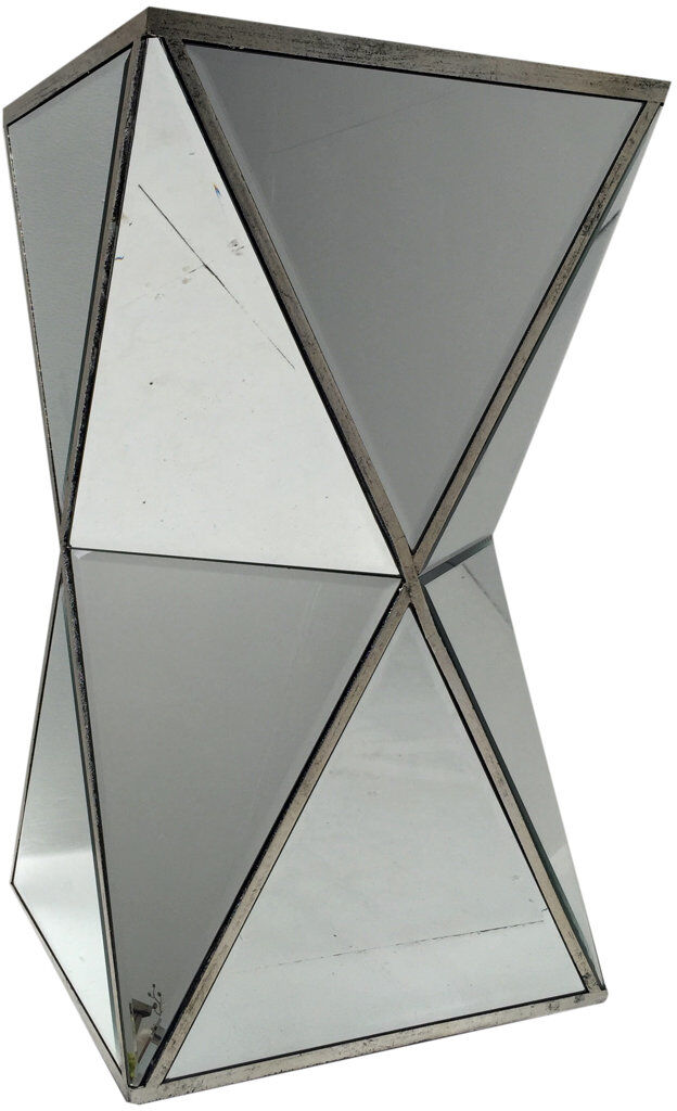 Canora Grey Ryland Square Side Table Mirrored 62cm H X 35cm W X 35cm D