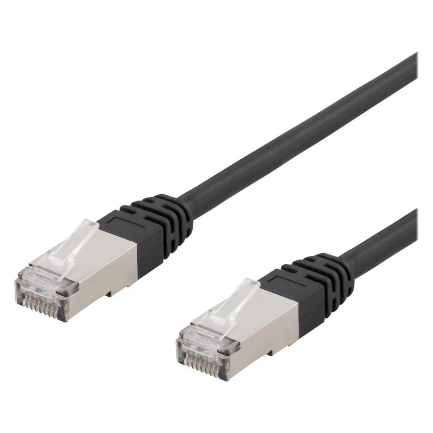 Deltaco S/FTP Cat6 patch cable 5m 250MHz UV resistant black (S/FTP, CAT6, 5 m) (SFTP-65UV)