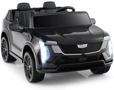 Costway 24V Ride on Truck 2-Seater Licensed Cadillac with Remote Control-Black