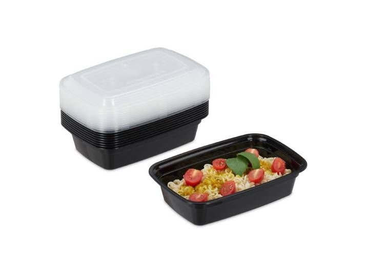 Relaxdays 10er Set Meal Prep Boxen 1 Fach