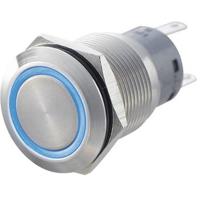 TRU COMPONENTS 701322 LAS1-AGQ-22ZE, BL Vandalismusgeschützter Druckschalter 250 V/AC 5 A 2 x Ein/Ein rastend Blau IP67 1 St.