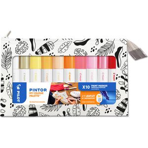 Pilot Filzstifte PINTOR My Colour Palette, Strichbreite 1,4mm, im Etui, 10 Stück