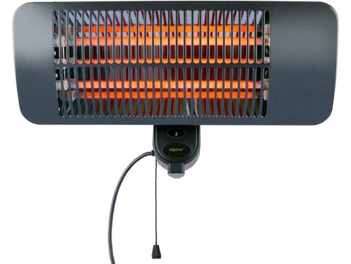 Alpina Chauffage De Terrasse Noir H36.5xl16.7xl50cm