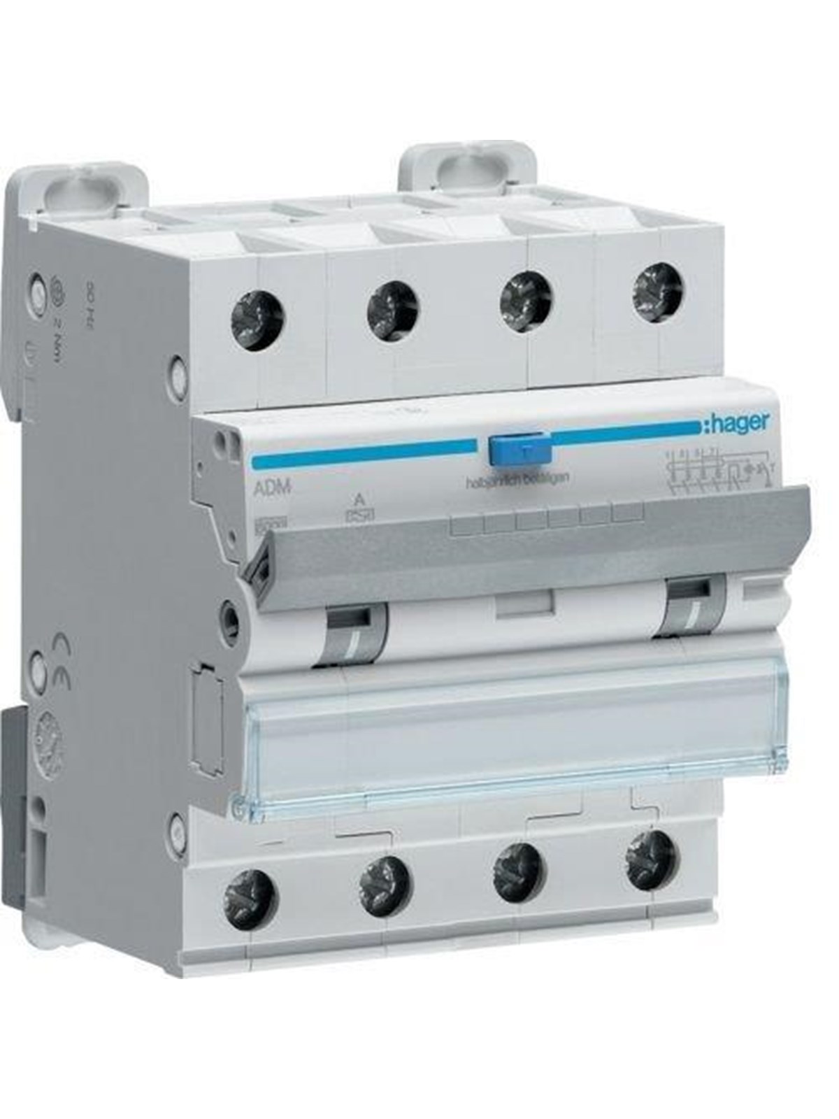 Hager Rcbo 4p 6ka c-13a 30ma 4m