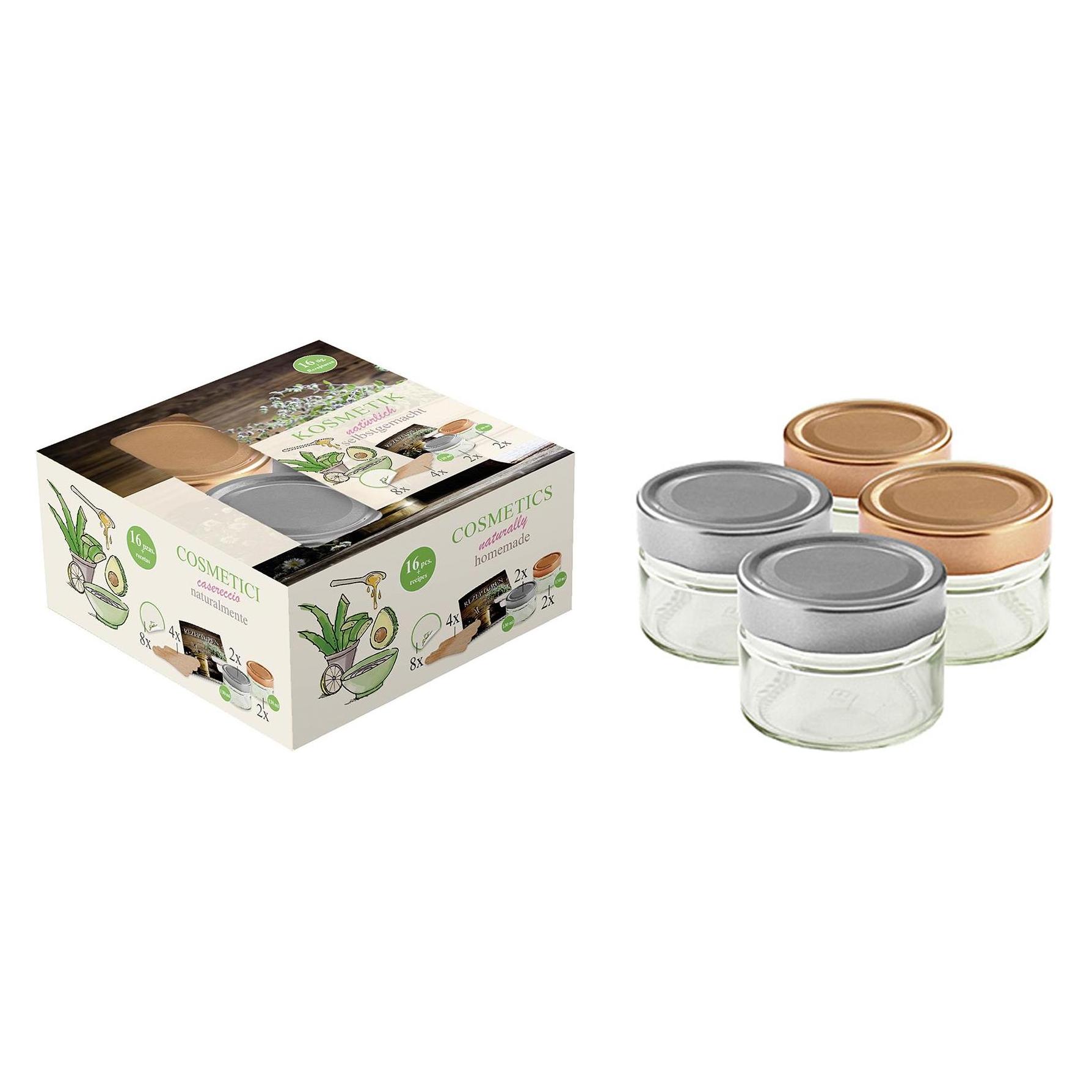Dosen-Zentrale Hochrandglas Naturkosmetik 4er (4 Stk., 0.13 l) (DOSEN-ZENTRALE)