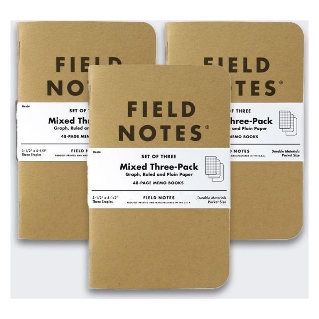 HP Notizbuch Original Kraft Mix 3er-Pack (FN-04)