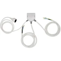Xavax 111999 Küchenanschlussverteiler (Splitter), Backofen + Herd Zubehör, Grau