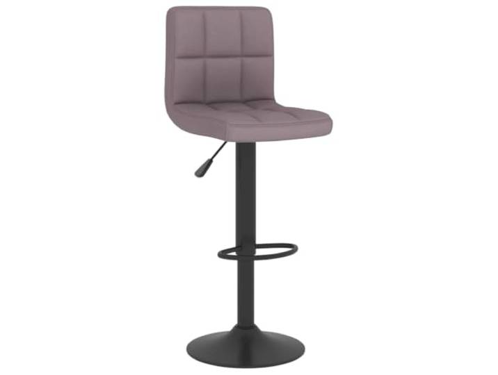 HBBMGYD Barhocker, Taupe, Stoff, höhenverstellbar, drehbar Weicher Stoff, verchromte Stahlbasis, Fußstütze, Gasheben, 360 Grad, 110 kg