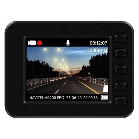 Navitel Ar200 Pro (Akku, Beschleunigungssensor, Eingebautes Display, Eingebautes Mikrofon, GPS-Empfänger, Nachtsicht, WLAN, Full HD) (AR200_PRO)