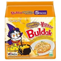 Samyang Buldak Quatro Cheese Bag 5x 145g MHD 24-08-2026