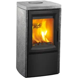 Varde  Kaminofen  Aura  3  Naturstein  Speckstein  grau  (5  kW)
