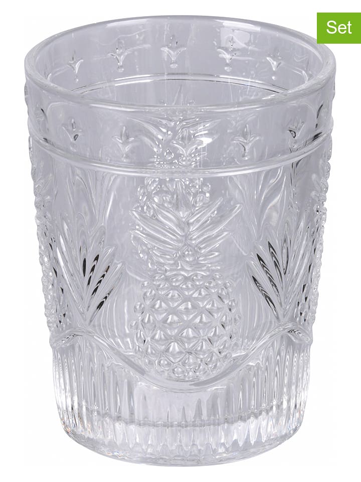 Villa d´Este 6er-Set: Gläser "Pina Colada" in Transparent - 250 ml - onesize