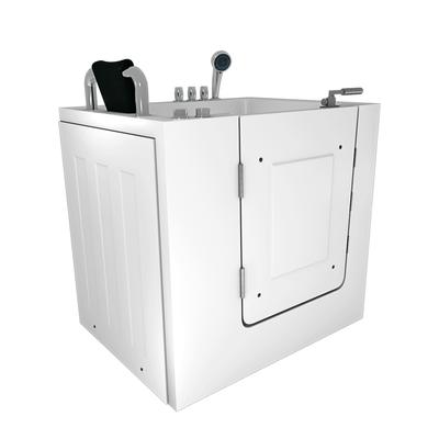 AcquaVapore Sitzwanne Whirlpool Badewanne mit Tür S02WP-TH-C-R 100x78cm