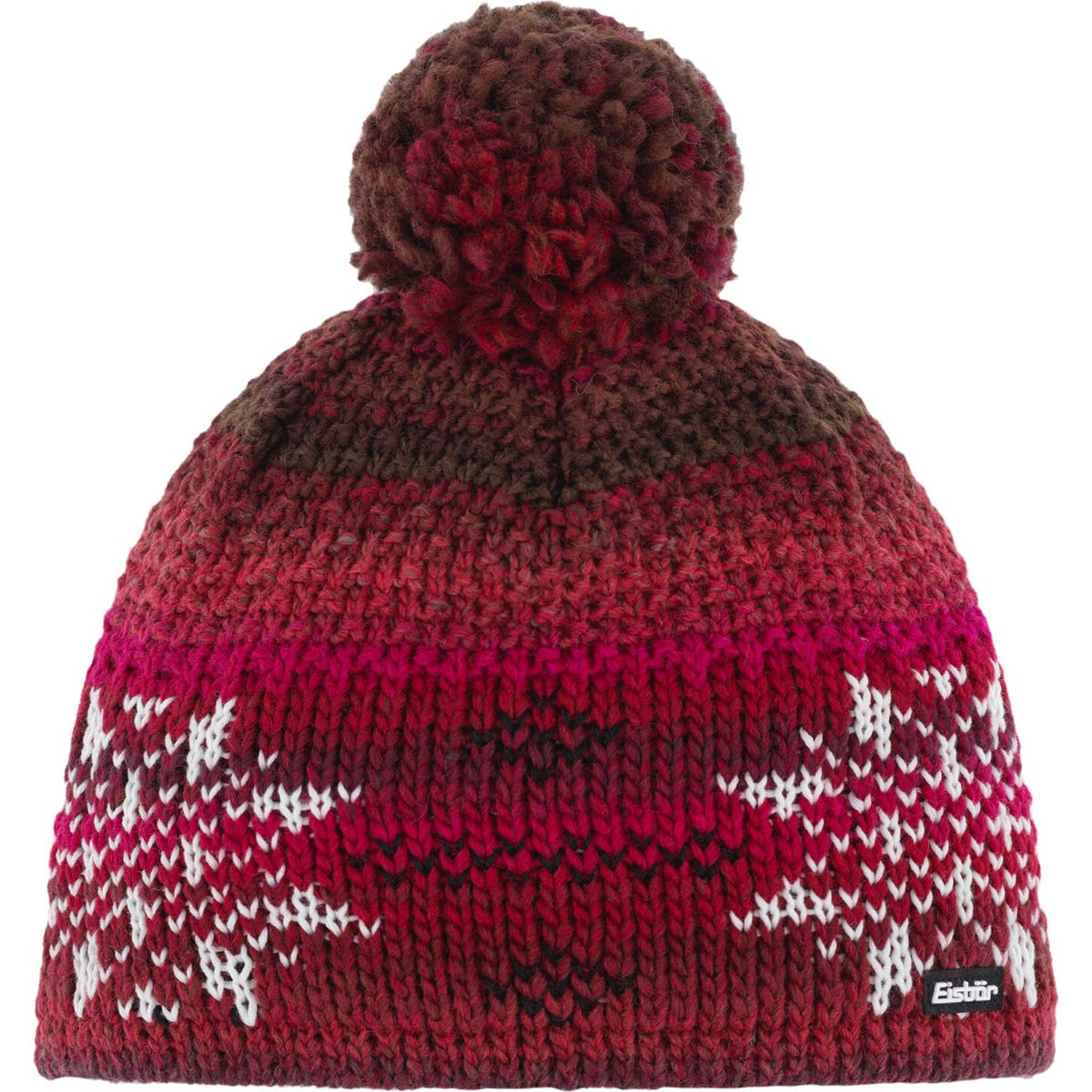 Eisbär Ike Pompon Mütze rotbraun-white-schwarz (309) 30656-309