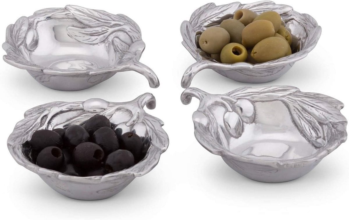 Set van 4 aluminium schaaltjes