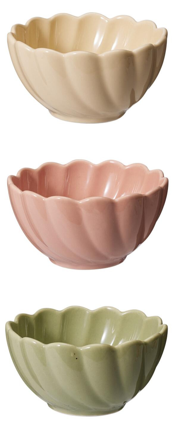 EH Excellent Houseware Drie bloemenbekers 150 ml
