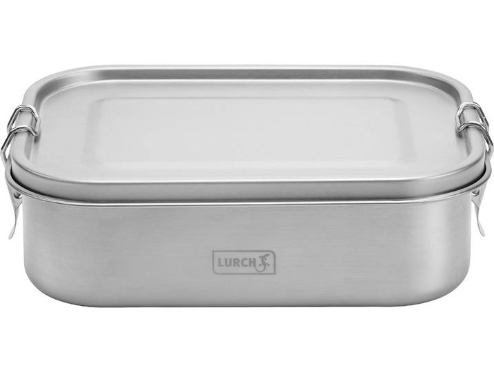 Lunchbox LURCH Snap , silber (silberfarben), B:20cm H:15cm, Lebensmittelaufbewahrungsbehälter, Lunchbox