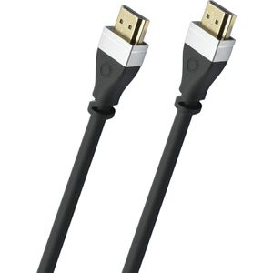 Oehlbach HDMI-Kabel Video Link, HDMI 2.1, vergoldete Stecker, 8K UHD bei 60 Hz, 48 Gbit/s High Speed, HDMI auf HDMI, 2m