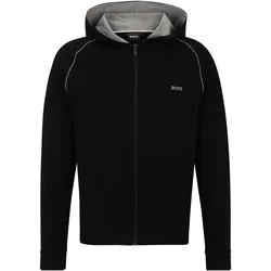 BOSS Herren Sweatjacke mit Hoodie - Mix & Match Jacket H, Kapuze, Stretch Cotton Schwarz / L