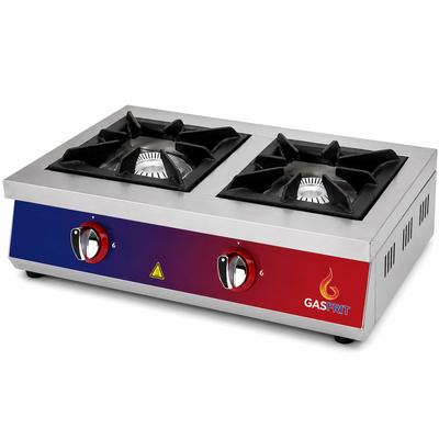 Professioneller 2-Flammen-Gasherd für Restaurants - Gasfrit