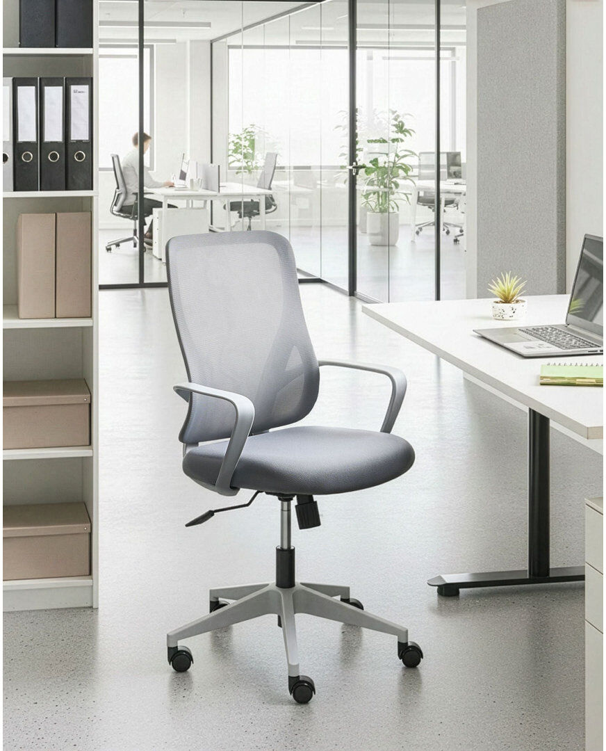 Metro Lane Mesh Office Chair Grey/Grey 106cm H X 60cm W X 60cm D
