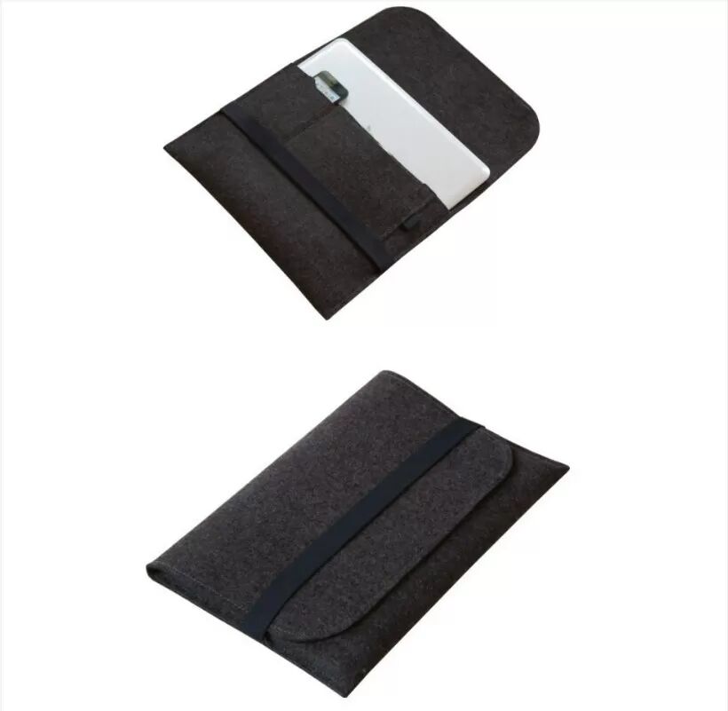 INF Stylische dunkelgraue Filz-Tablet-/Laptop-Hülle - 14 Zoll