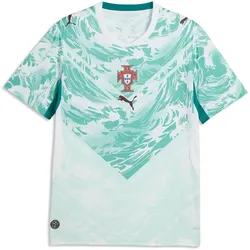 PUMA FPF Portugal Auswärtstrikot WM 2026 Herren 02 - PUMA white/green lagoon M