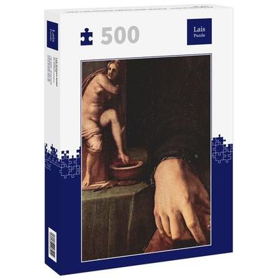 Lais Puzzle Angelo Bronzino - Porträt eines jungen Mannes mit Laute, Detail 500 Teile