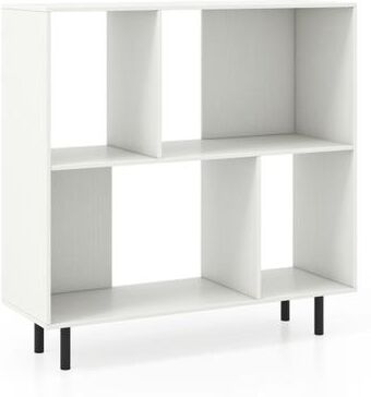 Costway Open Shelf Bookcase with 4 Compartments-White