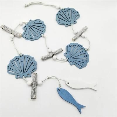 Inspire Essentials Coastal Nautical Fishing Net Wall Decor Beach Style Hanging Ornament 4