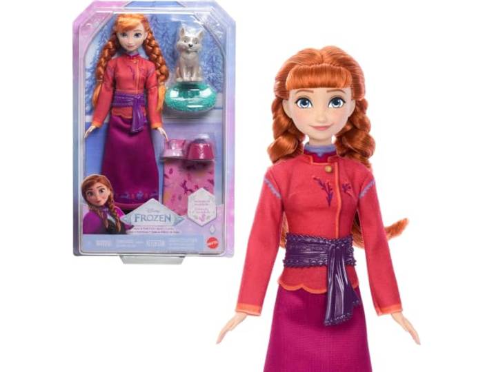 Mattel Disney Frozen Anna modepop & wolvenwelp