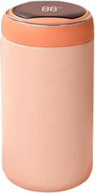 Inspired Deals Smart Temperature Kids Vacuum Flask Mini Digital Thermos Leakproof Stainless Steel Bottle maple Leaf Orange