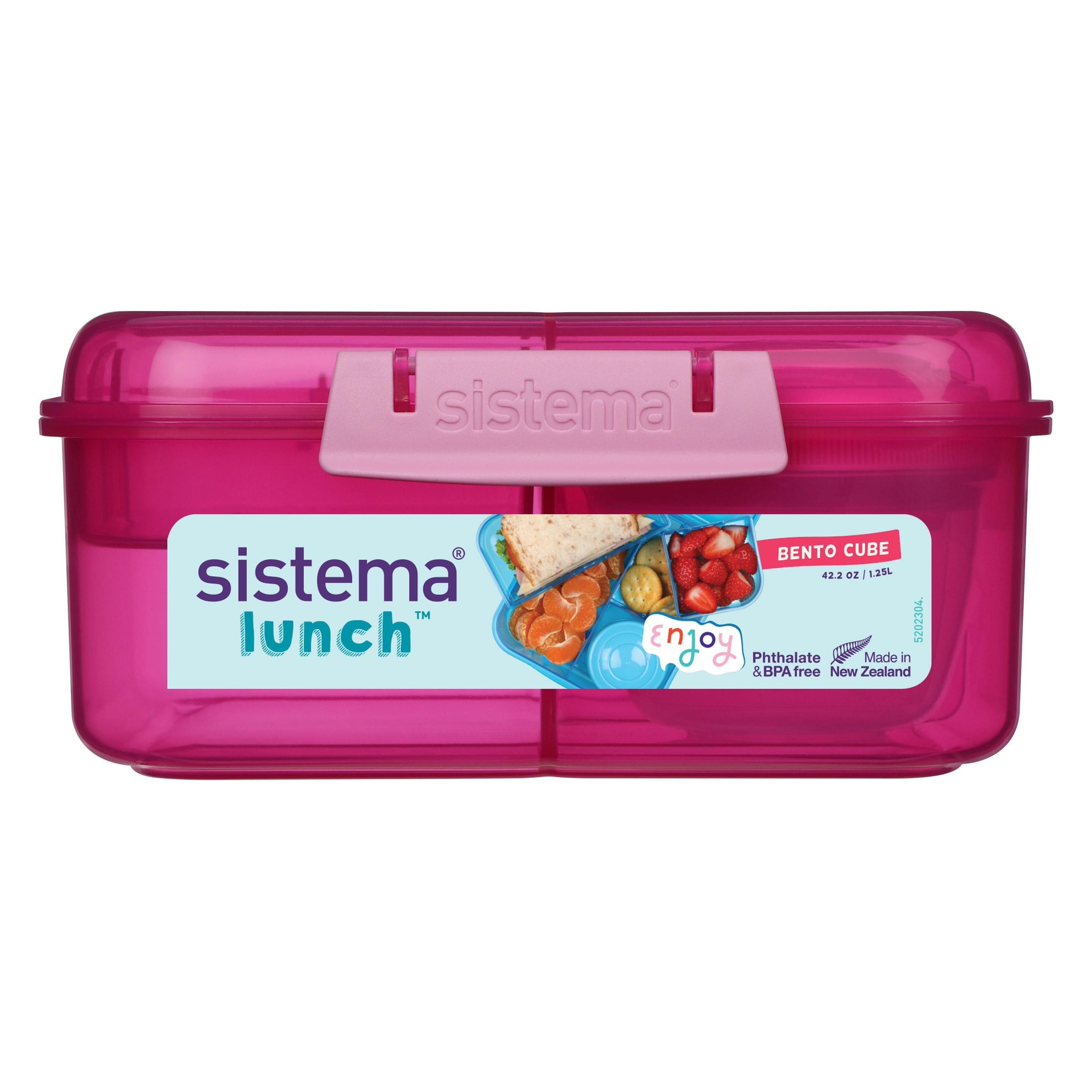 Sistema 1.25L Bento Cube Lunch Pink (416853)