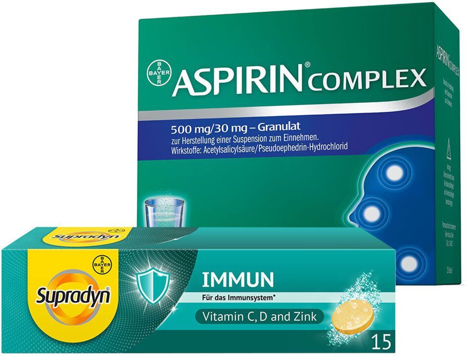 Aspirin Complex Granulat + Supradyn Immun 15 Brause 1 St Set