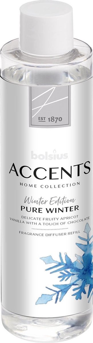 Bolsius Accents Navulling voor Geurstokjes - Pure Winter - 200 ml