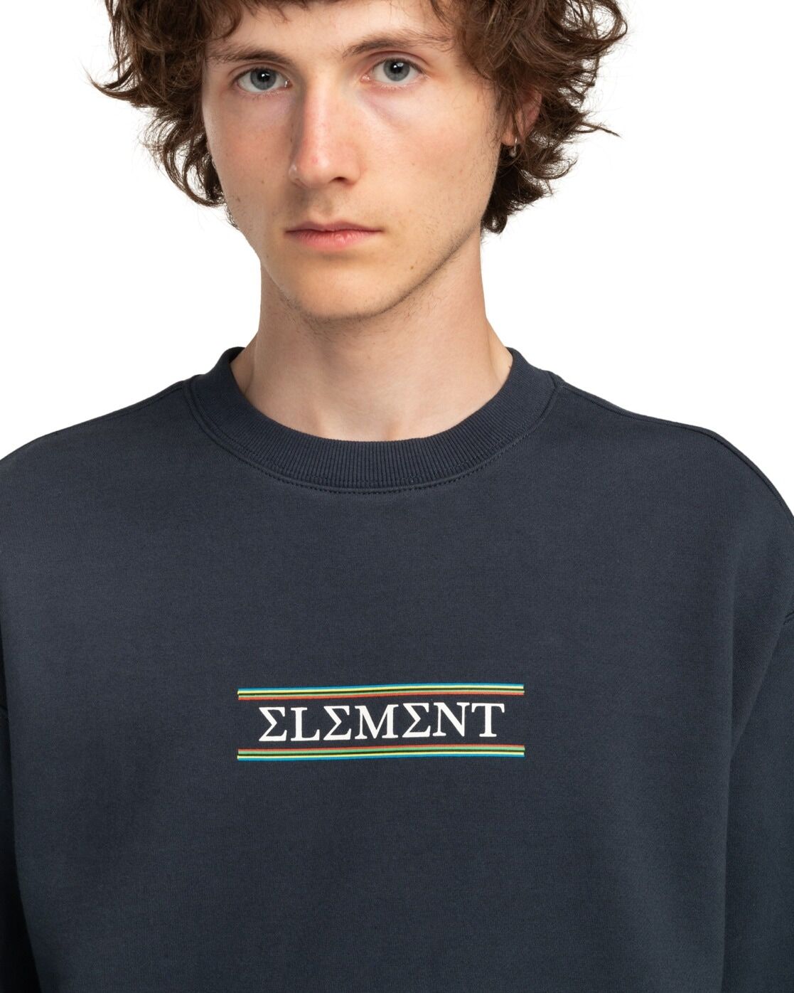 Sweatshirt ELEMENT "Olympics", Herren, Gr. L, blau (blau nights), Obermaterial: 50% Baumwolle, 30% Baumwolle, 20% Polyester., Sweatshirts Sweatshirt