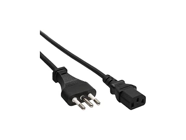 InLine 16650I netsnoer, netstekker Italië op koudestekker C13, 0,5 m