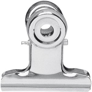 Maul Briefklemmer 2175096, mit Aufhängeöse, 50mm Klemmbreite, silber, 10 Stück