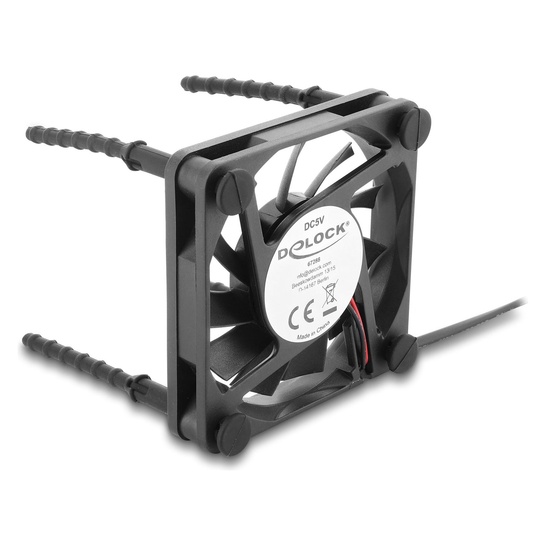 Delock Anti-Vibrations-Silikonbefestigung für Lüfter, 10 Stück (62191)