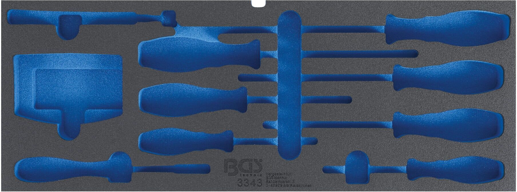 BGS Schaumeinlage für Art. 3312 leer für Art. 3343 ; BGS technic (3343-1)