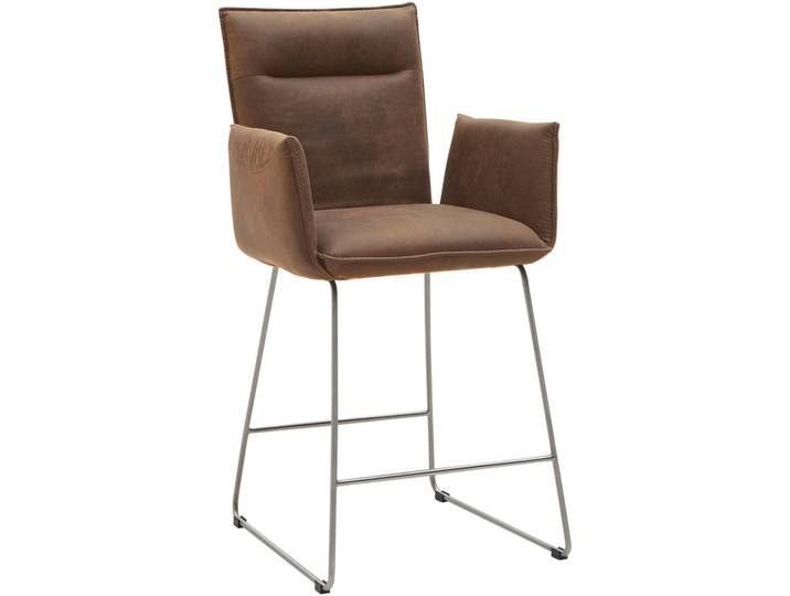 Valnatura Tresensessel, Schlamm, Edelstahl, Metall, Kufe, Rundrohr, 56x98x62 cm, Stoffauswahl, Gestellauswahl, Esszimmer, Barmöbel, Barhocker