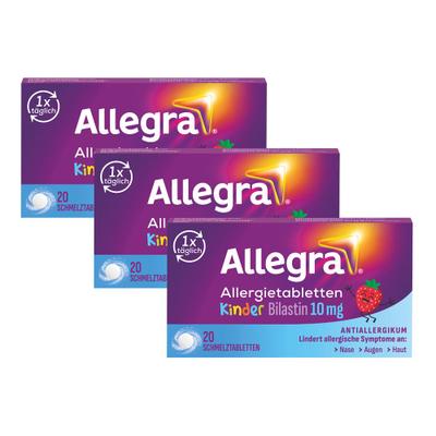 Allegra Allerg Kinder 10Mg 3er-Pack 3x20 St Schmelztabletten