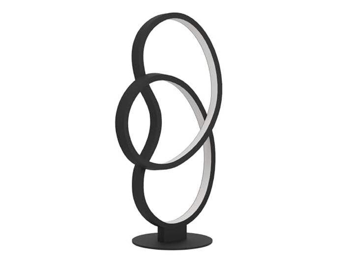 EGLO LED Tischlampe Gianella, geschwungene Nachttischlampe